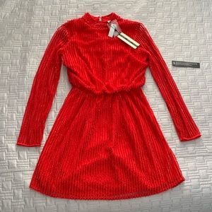 Topshop red sequin dress